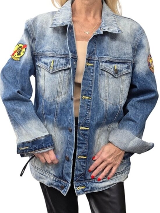 Dragonfly Other - Wolfgang's Dragonfly Jimi Hendrix Concert Art Denim Jacket XL